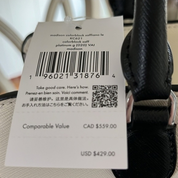 NWT Kate Spade Madison Colorblock Medium Satchel and Matching Wallet Set - Picture 10 of 10